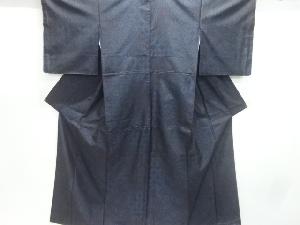 切り嵌め風古典柄模様織出し本場泥大島紬着物